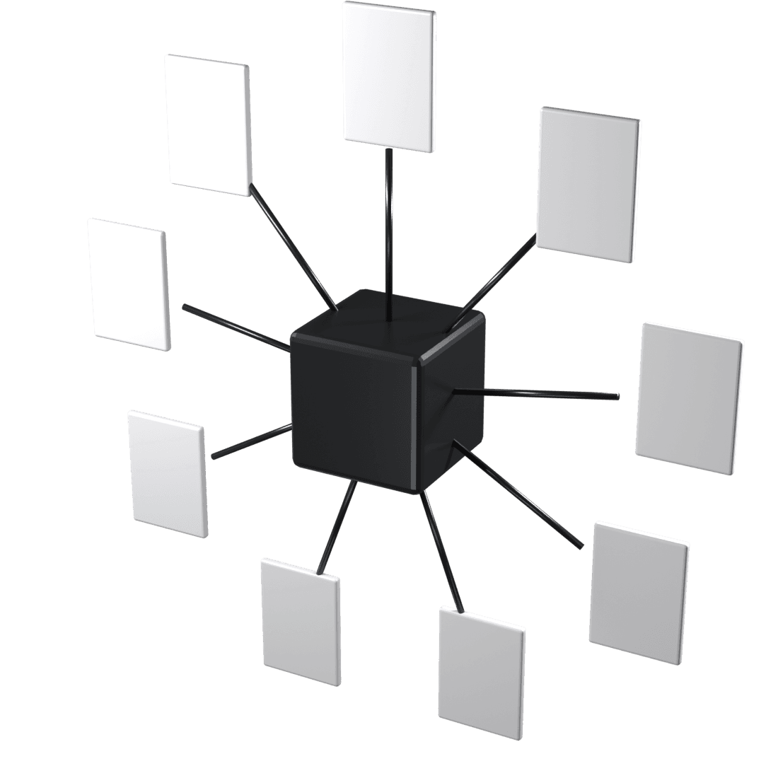 Crampad Enterprise — abstract monochrome form representing the product