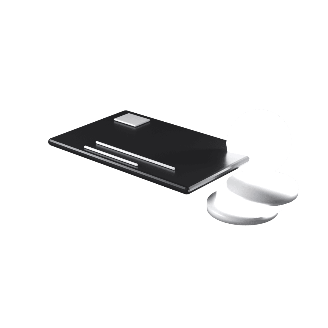 WorkPay — abstract monochrome form representing the product